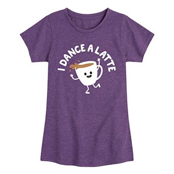 Girls 7-16 I Dance A Latte Graphic Tee