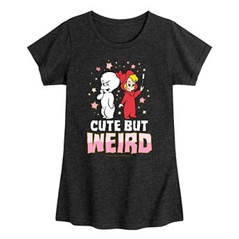 Girls 7-16 Casper The Friendly Ghost Wendy Cute But Weird Graphic Tee