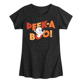 Girls 7-16 Casper The Friendly Ghost Peek-A-Boo Graphic Tee