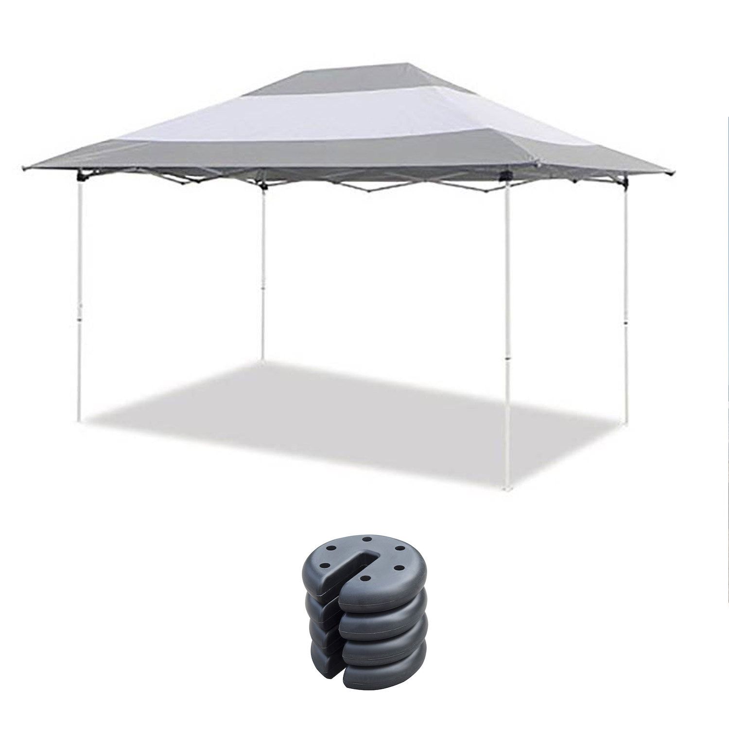 Sunnydaze Polyester Sandbag Canopy Weights - Black - Set of 4