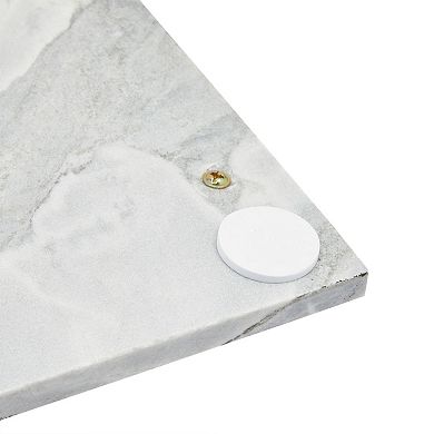 Rectangle Marble Tray With Handles (15 X 7.5 X 0.4 In)