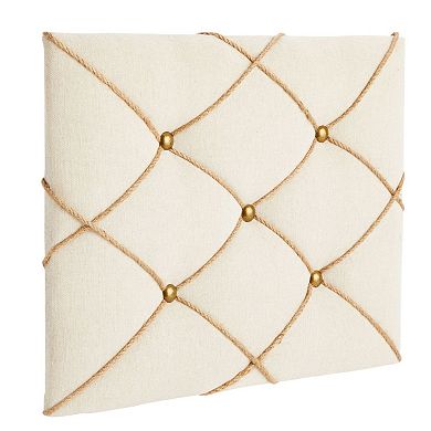 Photo Bulletin Board, Linen Memory Board for Pictures (16 x 12 In)