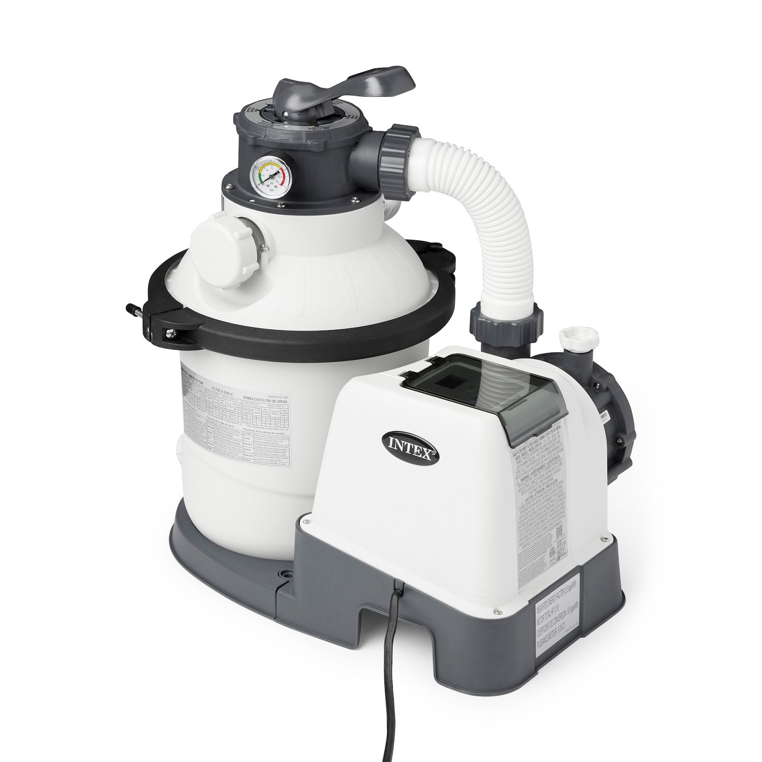 Intex Krystal Clear 1500 GPH Sand Filter Pump for Above Ground Swimming Pools