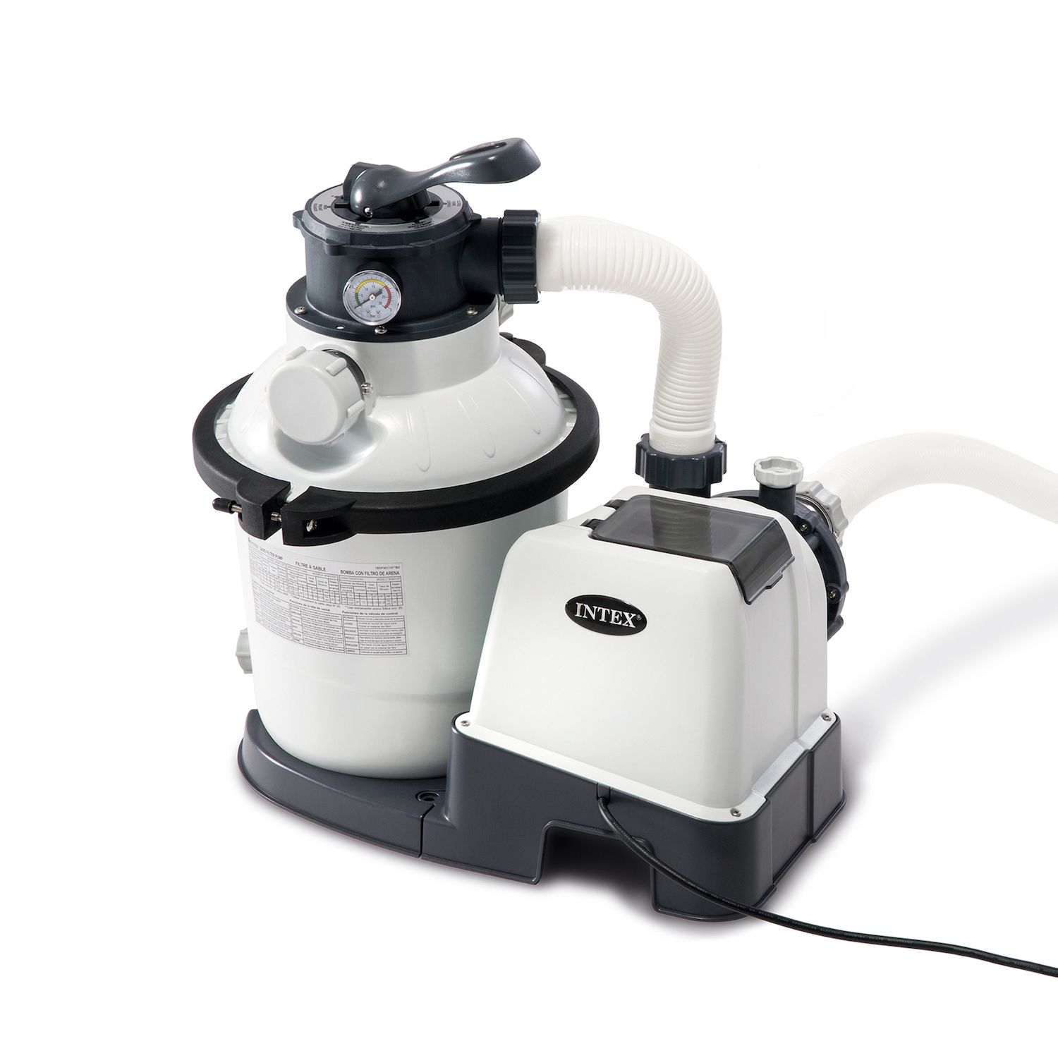 Intex Krystal Clear 1500 GPH Sand Filter Pump for Above Ground Swimming Pools