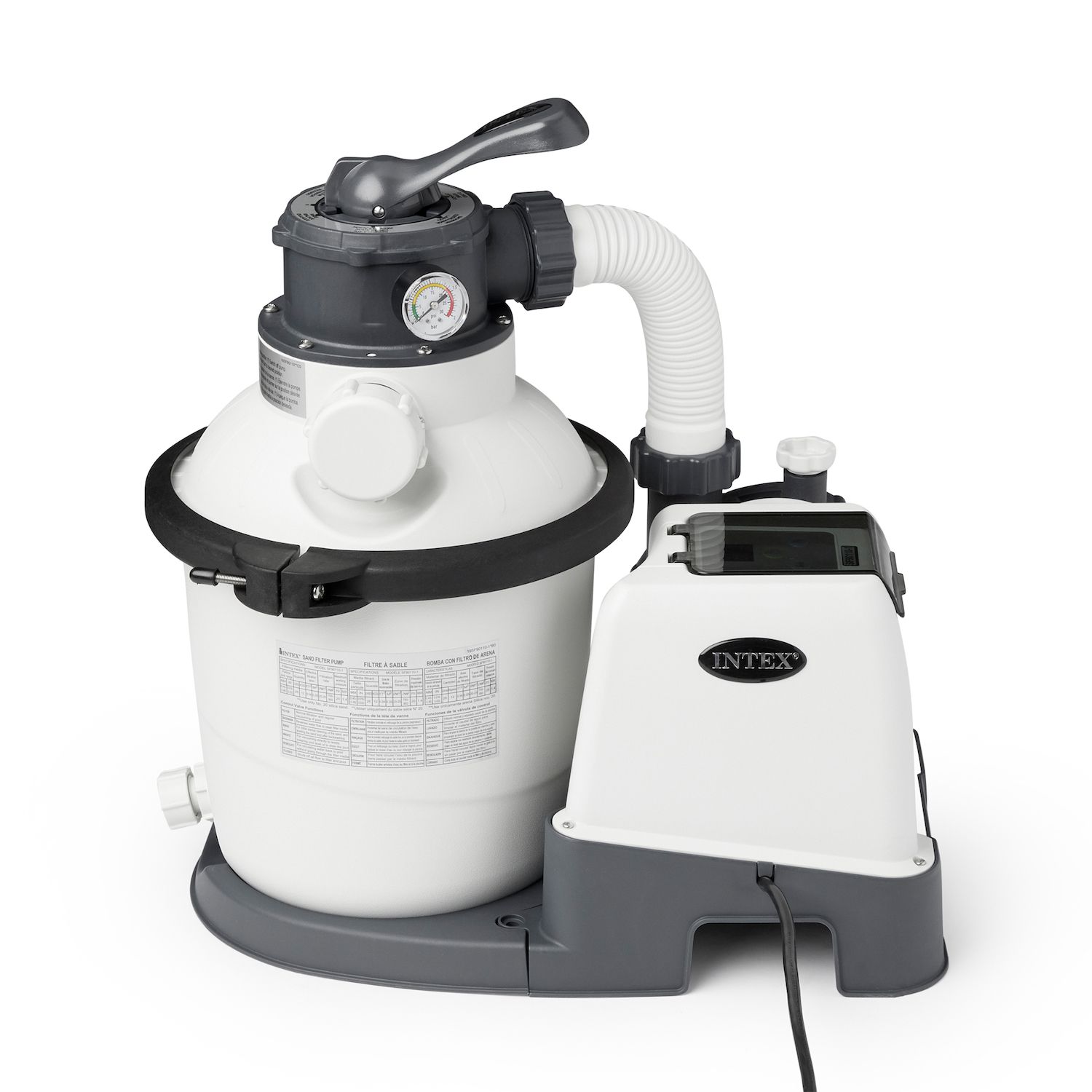 Intex Krystal Clear 1500 GPH Sand Filter Pump for Above Ground Swimming Pools