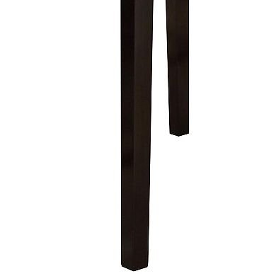 Spacious Wooden Counter High Table Faux Marble Top Brown