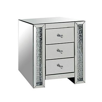 Nysa End Table, Mirrored