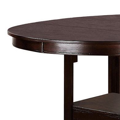 Wooden Counter Height Table, Brown