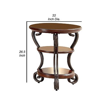 May Transitional Style Side Table