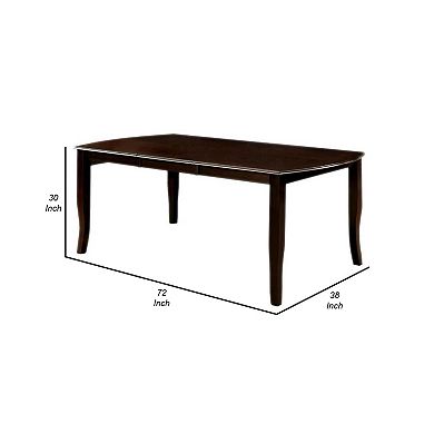 Woodside Contemporary Dining Table, Expresso Finish