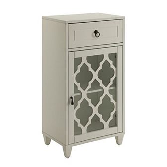 Faddish Side Table, White