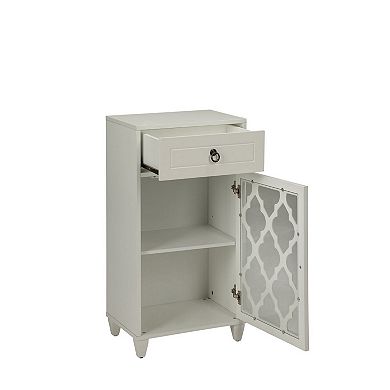 Faddish Side Table, White