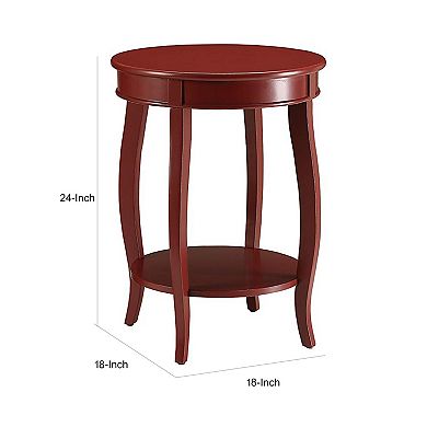 Trendy Side Table, Red