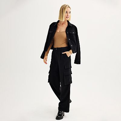 Juniors SO Wide Leg Cargo Pants