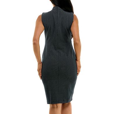 Women's Nina Leonard Keyhole Sheath Dress