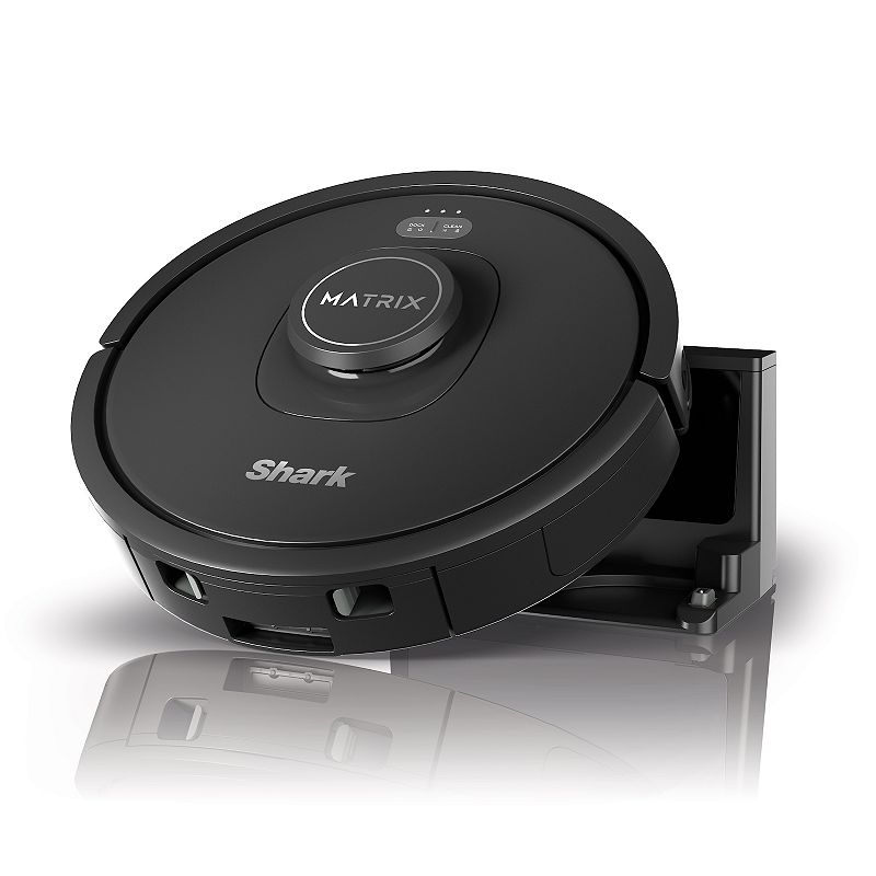 shark rv2310 matrix robot vacuum with self-cleaning brushroll  pet hair removal  precision mapping  wi-fi  black/silver  0.5 quarts (new)