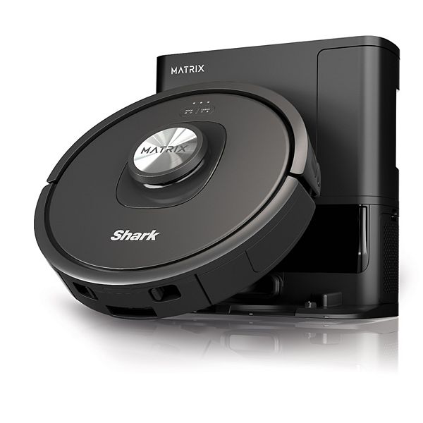 Shark® Matrix Self-Empty Robot Vacuum with Bagless, 45-Day Capacity Base, Self-Cleaning Brushroll for Pet Hair, No Spots Missed on Carpets and Hard Floors, Precision Home Mapping, WiFi Black/Silver (RV2310AE) - Black