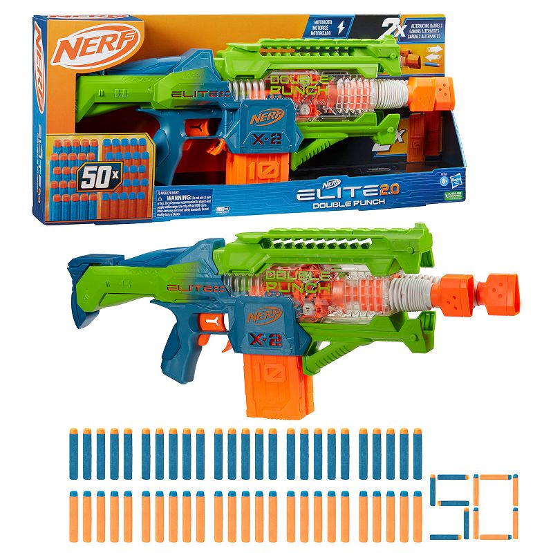 Nerf Elite 2.0 Double Punch Motorized Dart Blaster