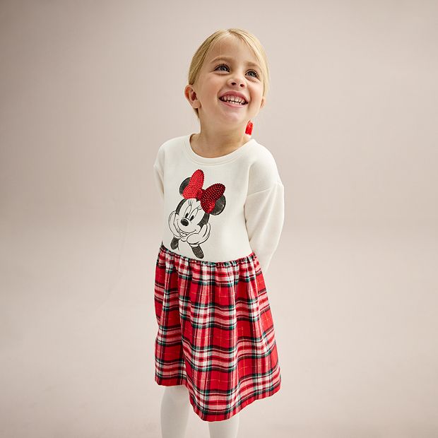 Disney s Minnie Mouse Baby Toddler Girl Sweatshirt Dress by Jumping Beans