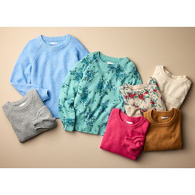 Women's LC Lauren Conrad Crewneck Raglan Sweater
