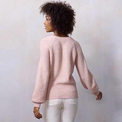 Women's LC Lauren Conrad Crewneck Raglan Sweater