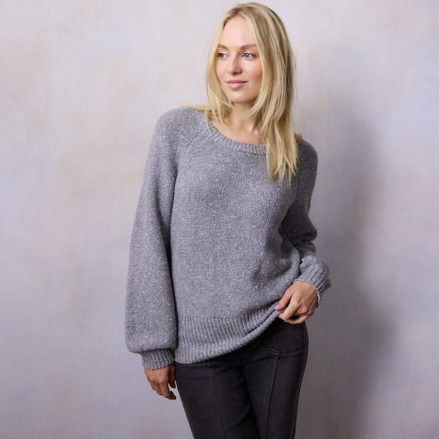 Women's LC Lauren Conrad Crewneck Raglan Sweater