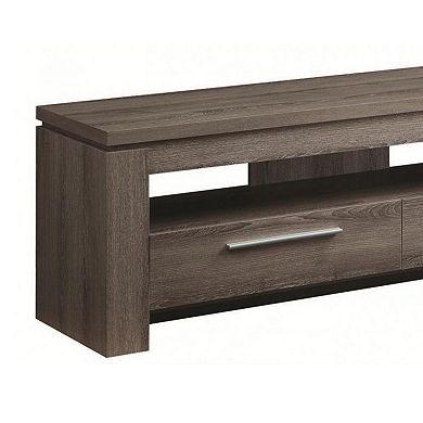 Fine Looking weathered Gray tv console