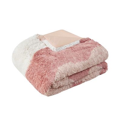 Intelligent Design Bridget Ombre Shaggy Faux Fur Comforter Set with Shams