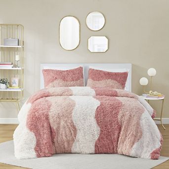 Intelligent Design Bridget Ombre Shaggy Faux Fur Comforter Set