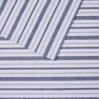 Madison Park Essentials 200 Thread Count Printed Cotton 4 pc Sheet Set with Pillowcases
