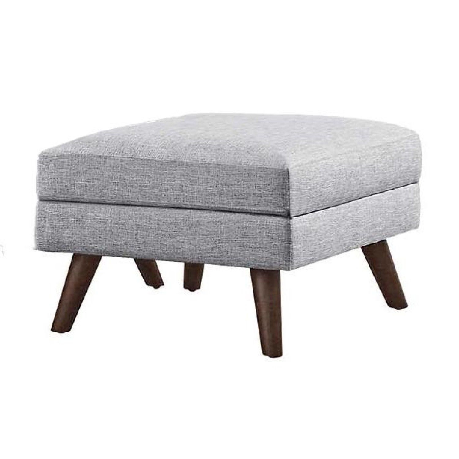 HOMCOM 16 Cube Modern Linen Fabric Pouf Footrest Ottoman - Grey