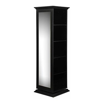 Traditional Style Wooden Accent Cabinet, Black