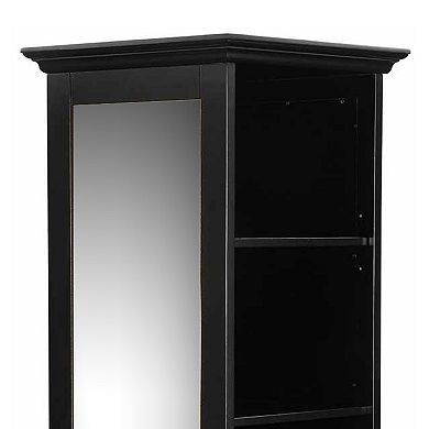Traditional Style Wooden Accent Cabinet, Black