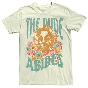 Men's The Big Lebowski Floral The Dude Abides Graphic Tee