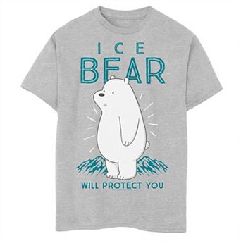 Boys 8-20 We Bare Bears Ice Bear Will Protect You Graphic Tee