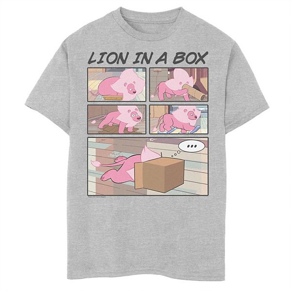 Boys 6-20 Stevens Universe Lion In A Box Comic Strip Graphic Tee