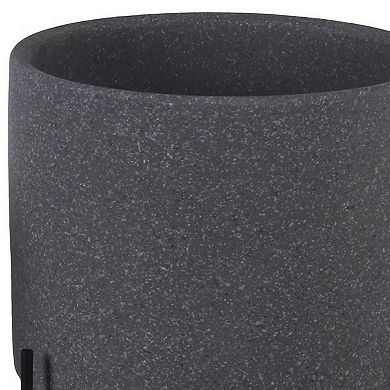 Ceramic Planter with Speckles Pattern, Set of 2, Gray