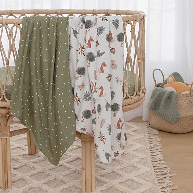 Living Textiles 2-Pack Forest Retreat Jersey Swaddles