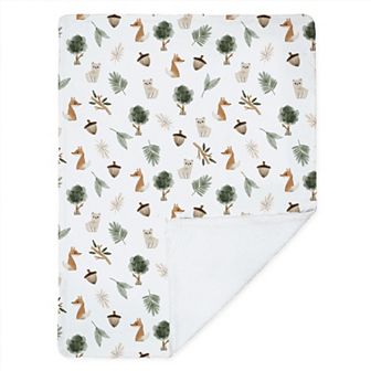 Living Textiles Forest Retreat Jersey Sherpa Blanket