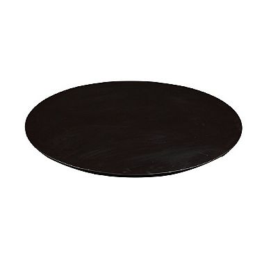 Round Metal Frame Side Table with Tubular Legs, Dark Brown