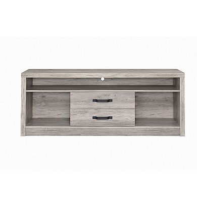 Fantastic Gray driftwood tv console