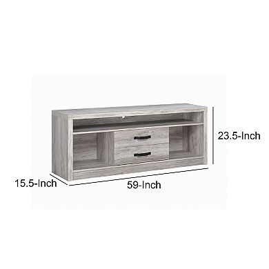 Fantastic Gray driftwood tv console