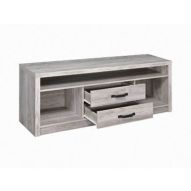 Fantastic Gray driftwood tv console