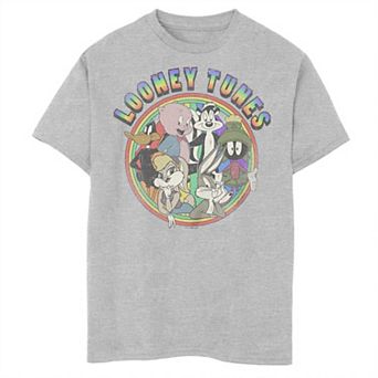 Boys 8-20 Looney Tunes Rainbow Circle Lineup Graphic Tee