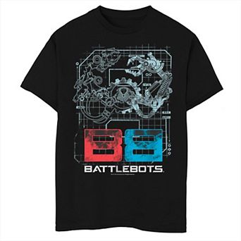 Boys 6-20 BattleBots Schematic Logo Tee