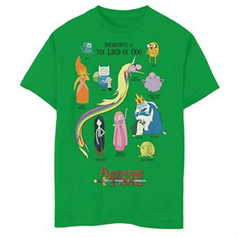 Boys 8-20 Adventure Time Inhabitants of The Land Tee