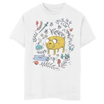 Boys 8-20 Adventure Time Jake The Dog Color Sketch Tee
