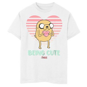 Boys 8-20 Adventure Time Jake Being Cute Tee