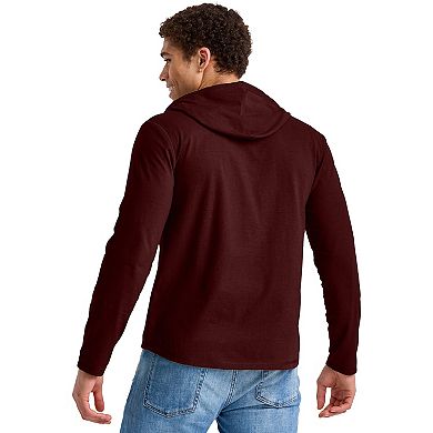 Men's Hanes® Originals Cotton Henley Hoodie