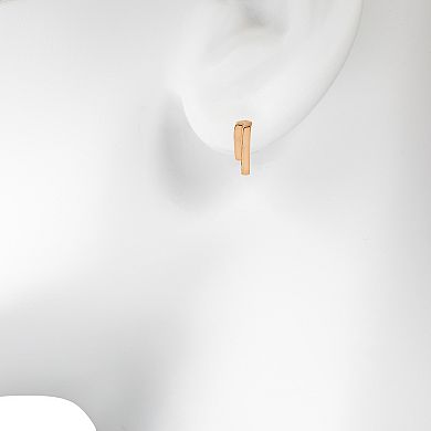 LC Lauren Conrad Gold Tone Minimalist Nickel Free Earrings 5-Pack Set